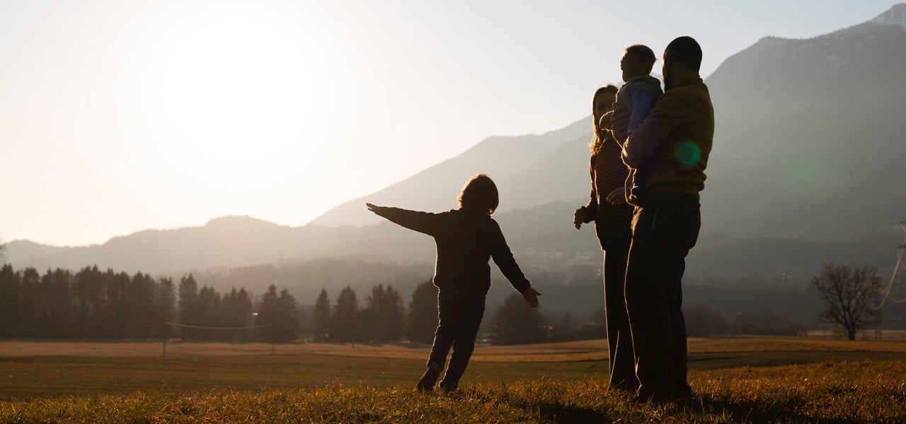 Familia en la naturaleza